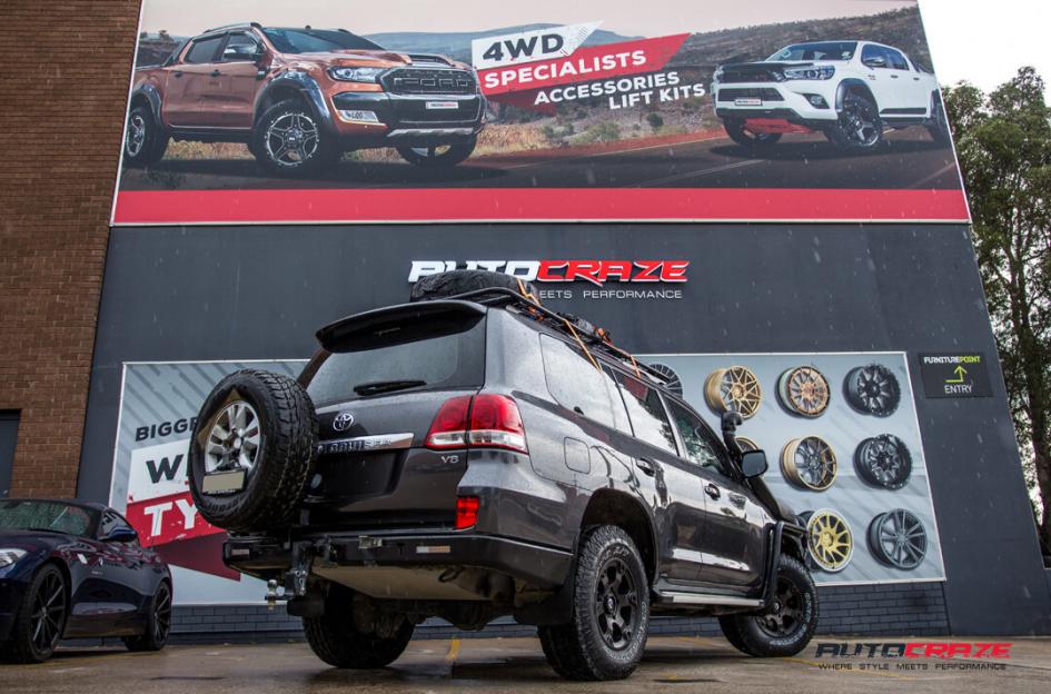 TOYOTA LANDCRUSIER BEAST BLACK   MACHINED WITH DARK TINT